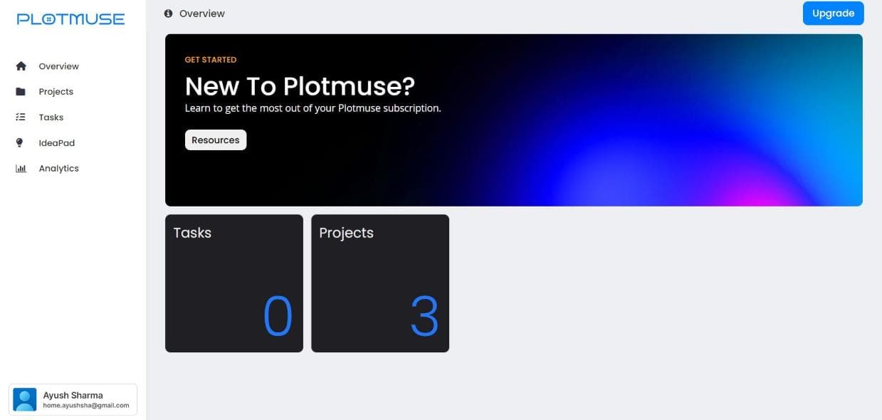 Plotmuse Pre-Production Hub